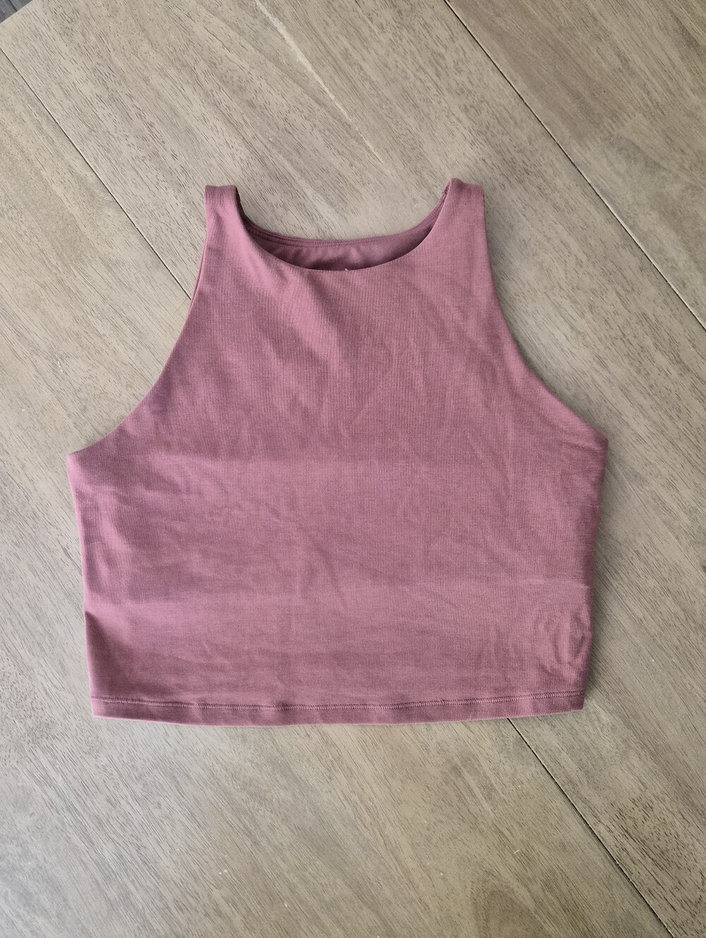 Old Navy Powerchill Longline Sports Bra Tank In Rose Mauve